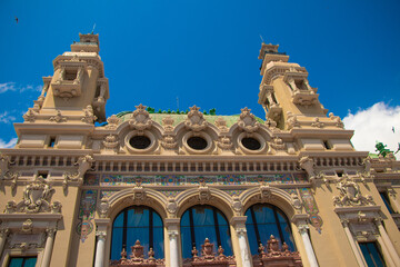 the facade of the cathedral-monaco
