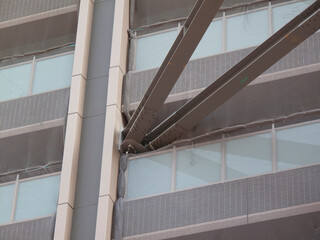 Obraz premium クレーンの補強鉄骨