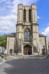 Fototapeta na wymiar Saint Michael church (Sint-Michielskerk) in Ghent. Roman Catholic Church devoted to St. Michael. Construction of the church began in 1440. Ghent, Belgium.