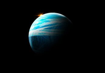 water planet in space