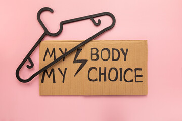 Conceptual photo of the abortion ban protests in Poland.