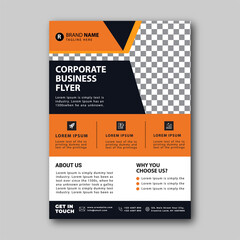 Obraz premium Professional Business Flyer, Creative Modern Minimal Flyer Design Template