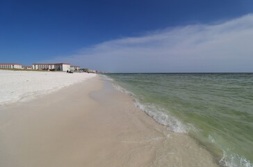 View of the Gulf of Mexico from the beach of Santa Rose Island