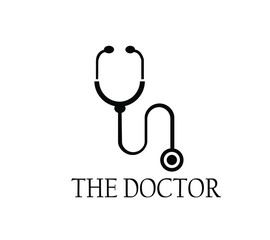 Stethoscope icon. Medical stethoscope vector design illustration
