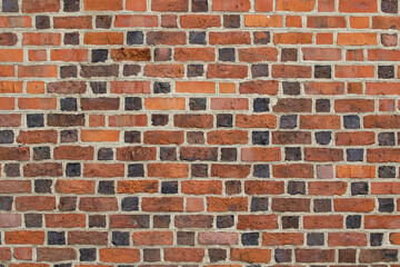 Brick wall texture. The facade of an old building. Brickwork