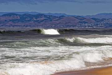 waves on the beach