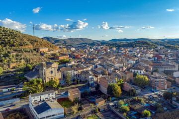 Santa Maria church in Ponts, Lleida  Spain