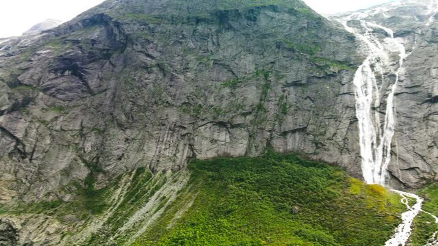 Briksdalsbreen glacier arm of Jostedalsbreen, Briksdalsbre, Norway