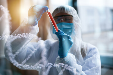 Medical science laboratory. Concept of virus and bacteria research