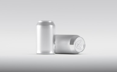 Aluminium Can Mockup 3D illustration