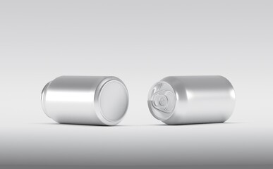 Aluminium Can Mockup 3D illustration