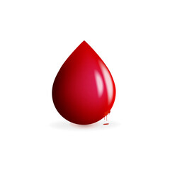 Fototapeta premium Blood drop icon vector logo vector