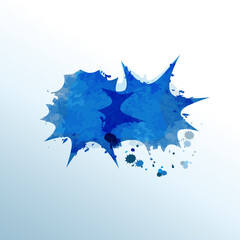 Watercolor splash drops vector image 