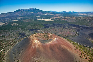 Sunset Crater aerial view