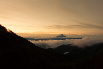 櫛形山からの富士山