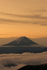 櫛形山からの富士山