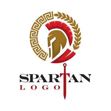 Spartan Helmet vector Logo Template