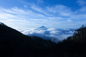 櫛形山からの富士山