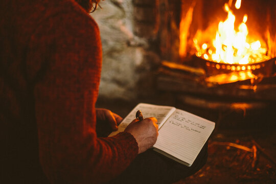 Note jotting.