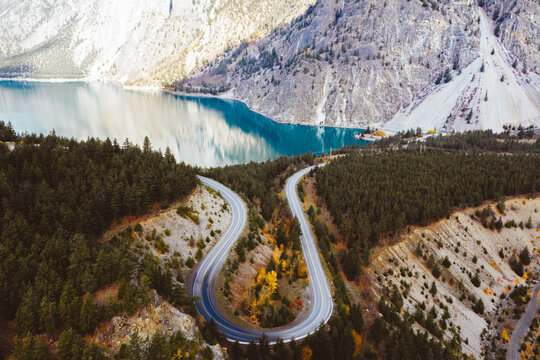 British Columbia Aerial Road Views