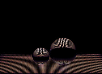 Coloured sphere background