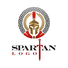 Spartan Helmet Logo vektor