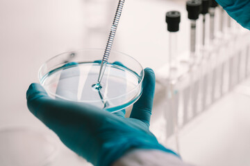 Chemist Doing Chemical Experiments