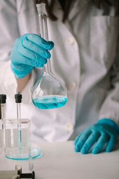 Chemist Doing Chemical Experiments