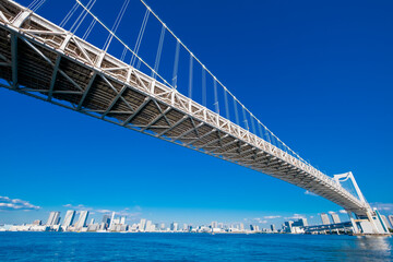 【東京都】レインボーブリッジ　田町方面より【2020】