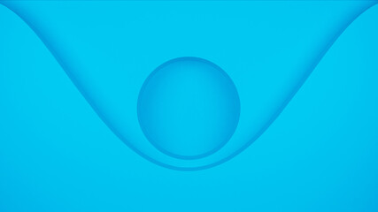3d circle at the bottom of wave front view