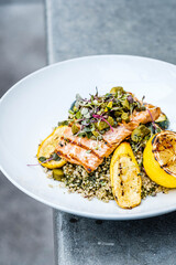 fish with vegetables