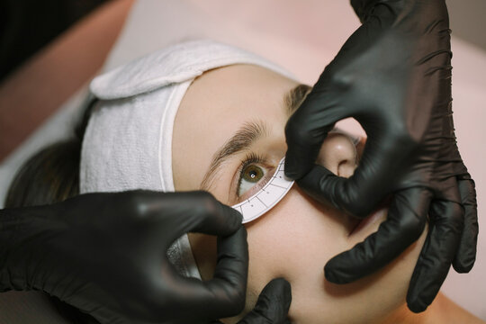 Young Woman Getting Natural Lash and Brows treatment