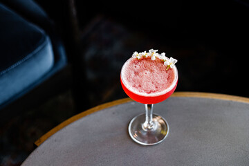 cocktail on a table