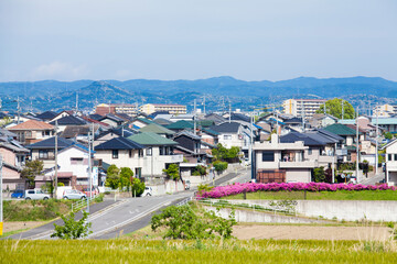八橋の住宅街