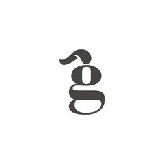 Flat G Letter for Genie Logo - obrazy, fototapety, plakaty