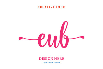 EUB lettering logo is simple, easy to understand and authoritative
