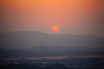 伊勢の夕景