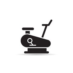 treadmill icon vector on white background