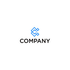 Simple,modern,and memorable logo created for cryptocurrency or crypto business.