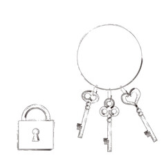 アンティークな鍵のイラスト①