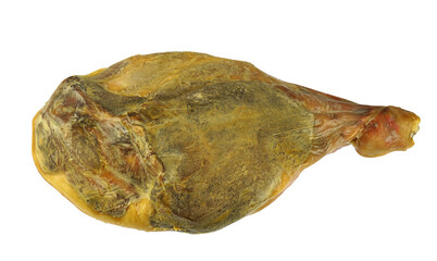 pork leg ham isolated on white background