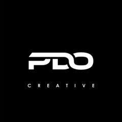 PDO Letter Initial Logo Design Template Vector Illustration