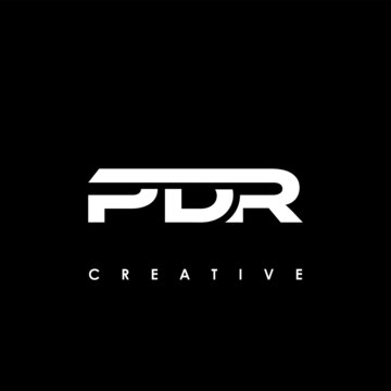 PDR Letter Initial Logo Design Template Vector Illustration