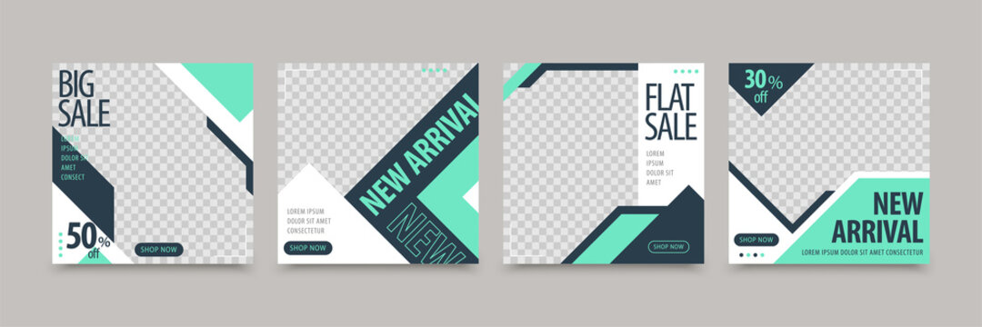 social media post in marine palette