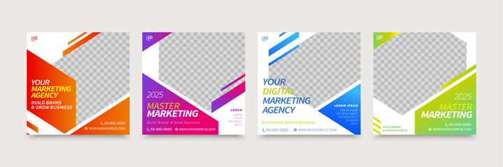 Gradient shining social media post