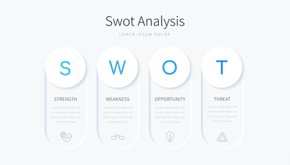 Swot analysis infographic design