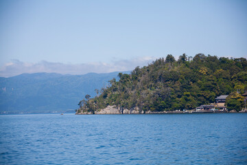 Naklejka premium 竹生島