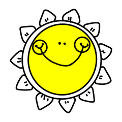 Set of Sun vector Isolated on white Background. Sun Collection logo icon Vector.