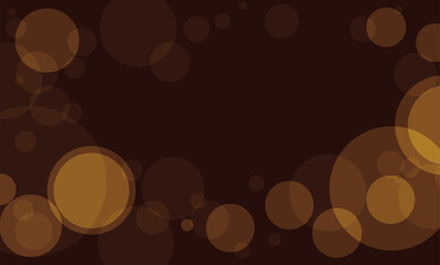 Night View with Glowing Bokeh Effect, Vector Illustration