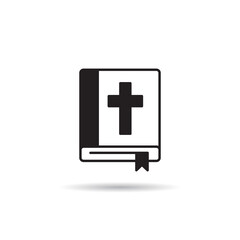 bible icon vector on white background